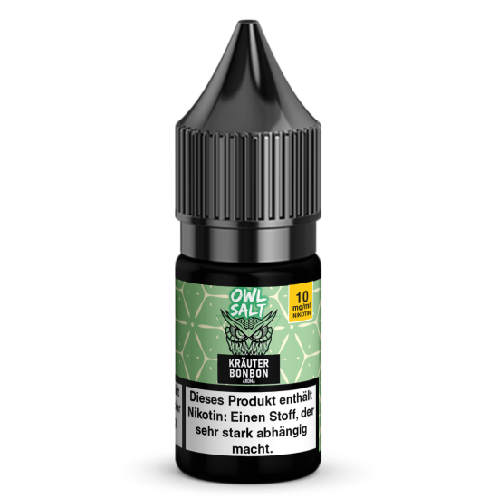 Liquid Kr&auml;uterbonbon Aroma - OWL SALT 10 ml 10 mg
