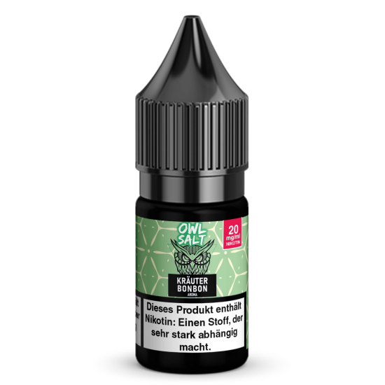 Liquid Kr&auml;uterbonbon Aroma - OWL SALT 10 ml 20 mg