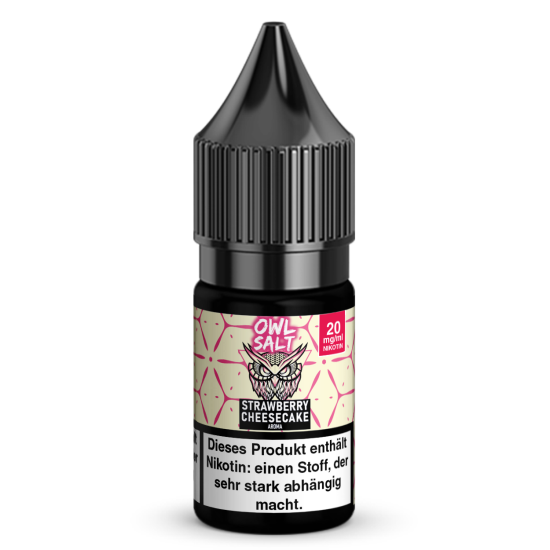 Liquid Strawberry Cheesecake Aroma - OWL SALT 10 ml 20 mg