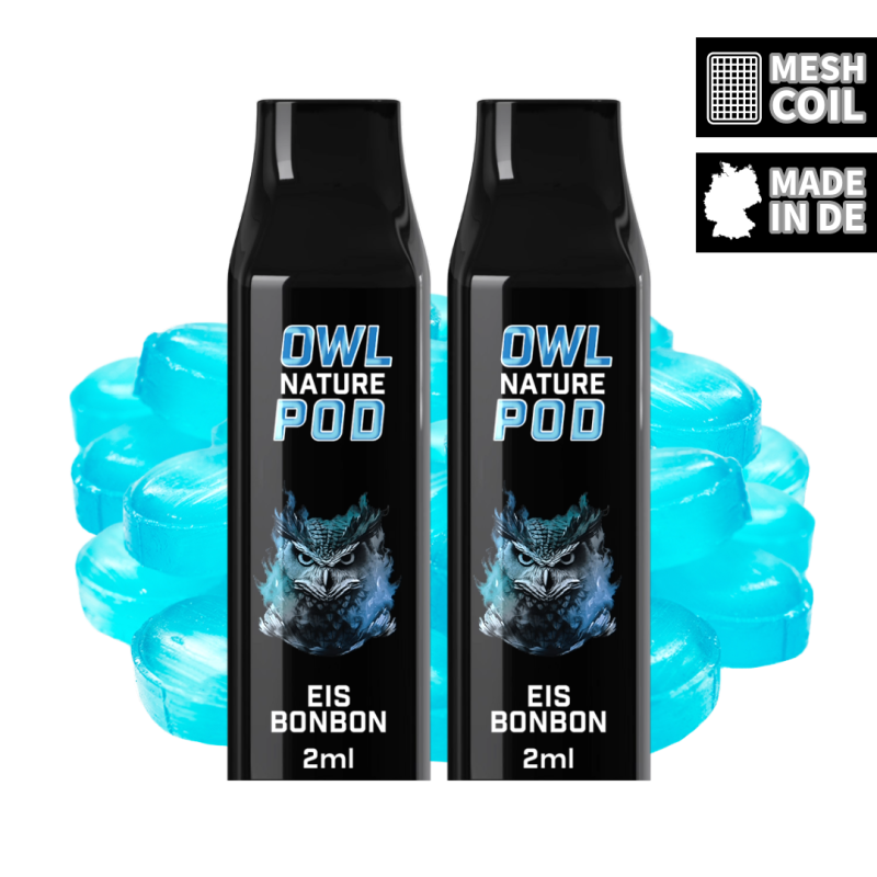 OWL Nature Pod Eisbonbon Geschmack 2ml 0 mg Doppelset