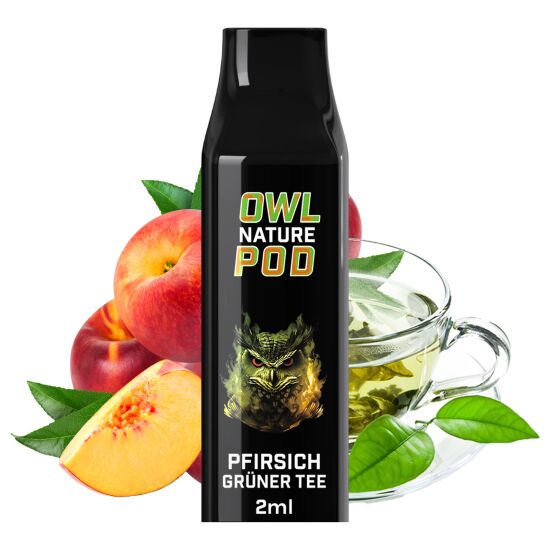 OWL Nature Pod Pfirsich Gr&uuml;ner Tee Nikotinsalzliquid...
