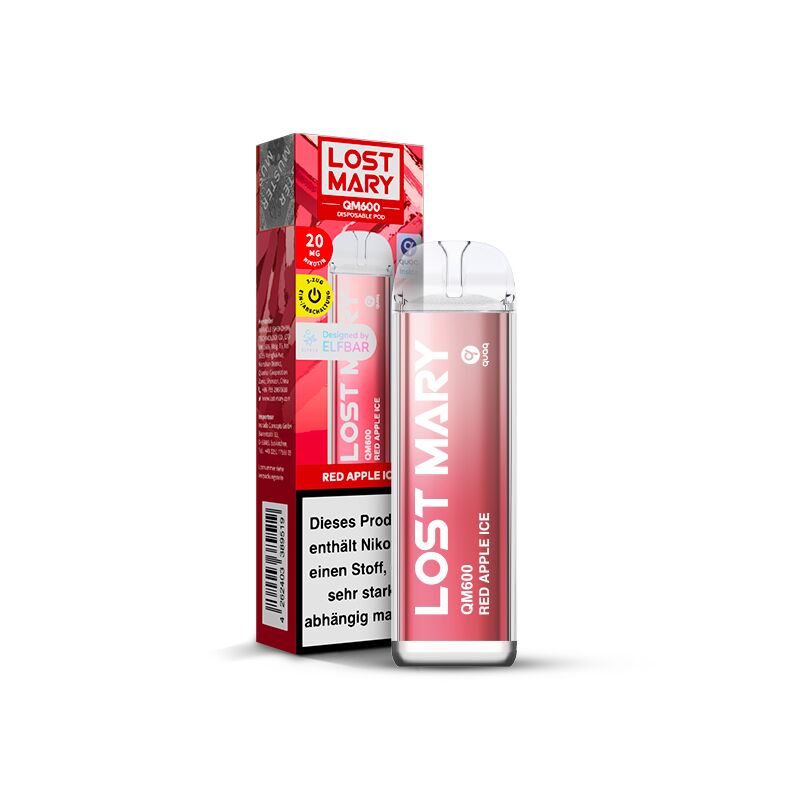 Lost Mary Red Apple Ice QM600 Einweg E-Zigarette 20 mg