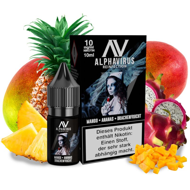 Mango Ananas Drachenfrucht Hybridsalzliquid - Alphavirus 10 ml