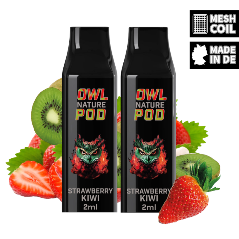 OWL Nature Pod Strawberry Kiwi Nikotinsalzliquid Tank Doppelset