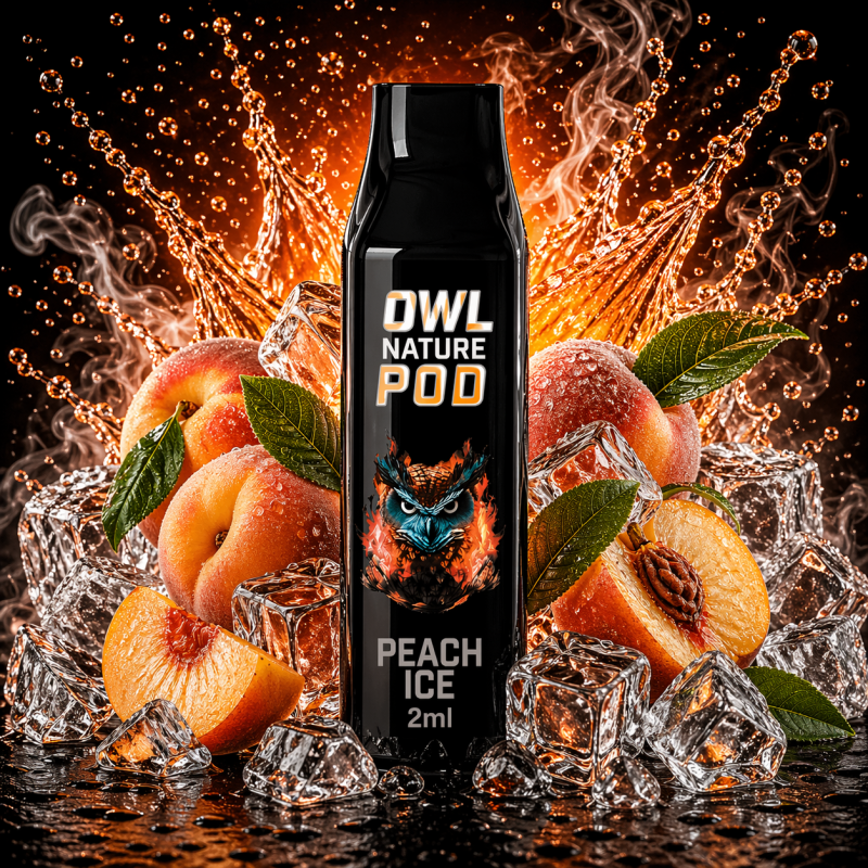 Peach Ice Pod - Prefilled Pod 2 ml (Kompatibel mit OWL Nature Pod & Ultrapod) 0 mg