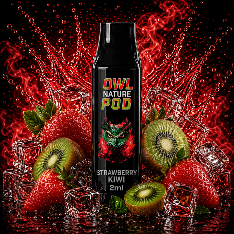 Strawberry Kiwi Pod - Prefilled Pod 2 ml (Kompatibel mit OWL Nature Pod & Ultrapod) 0 mg