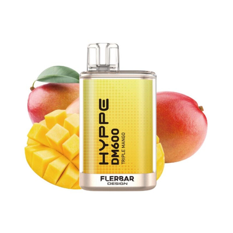 Flerbar - Hyppe DM 600 Einweg Vape 20mg Triple Mango 20mg