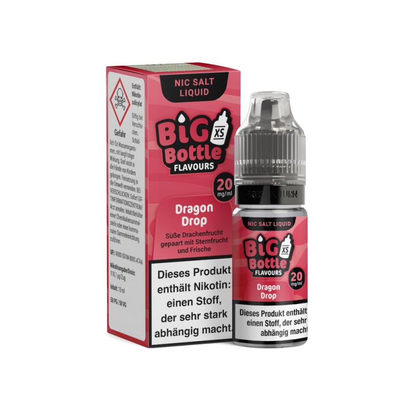 BIG BOTTLE Dragon Drop Nikotinsalzliquid Sternfrucht Drachenfrucht Frische 10 ml 20 mg