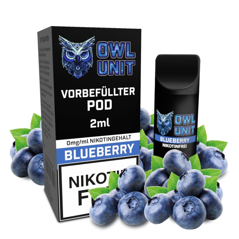 OWL Unit Tankeinheit Podsystem Blueberry 2 ml 0 mg
