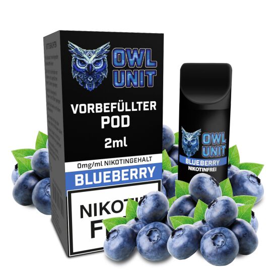 OWL Unit Tankeinheit Podsystem Blueberry 2 ml 0 mg