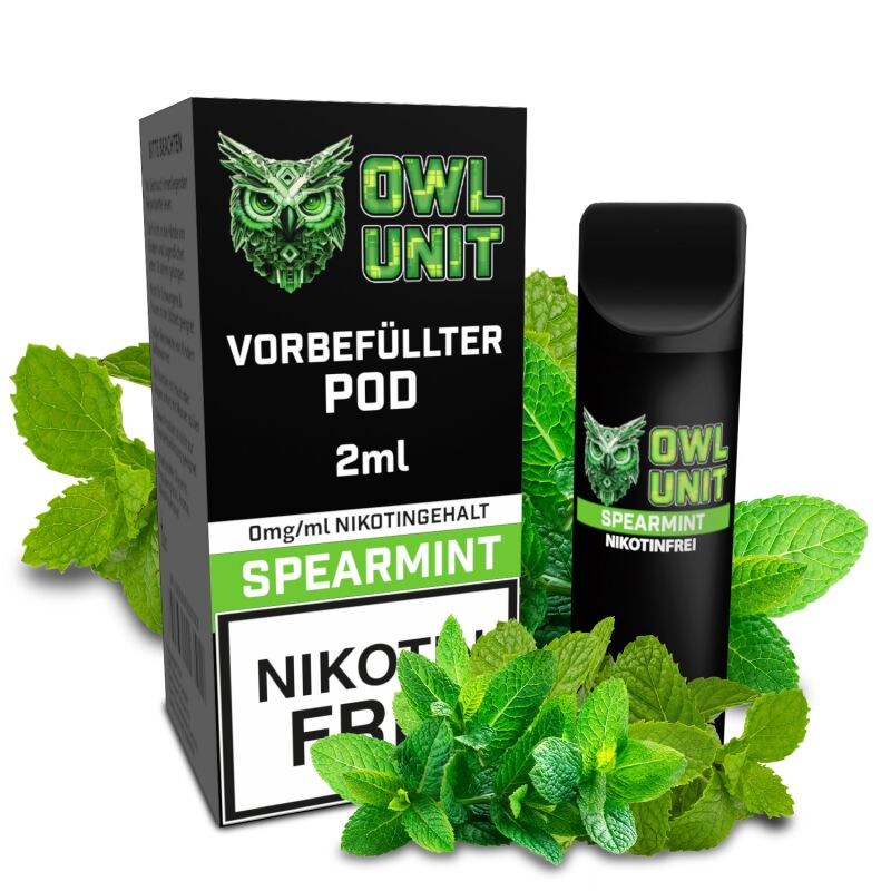 OWL Unit Tankeinheit Podsystem Spearmint 2 ml 0 mg
