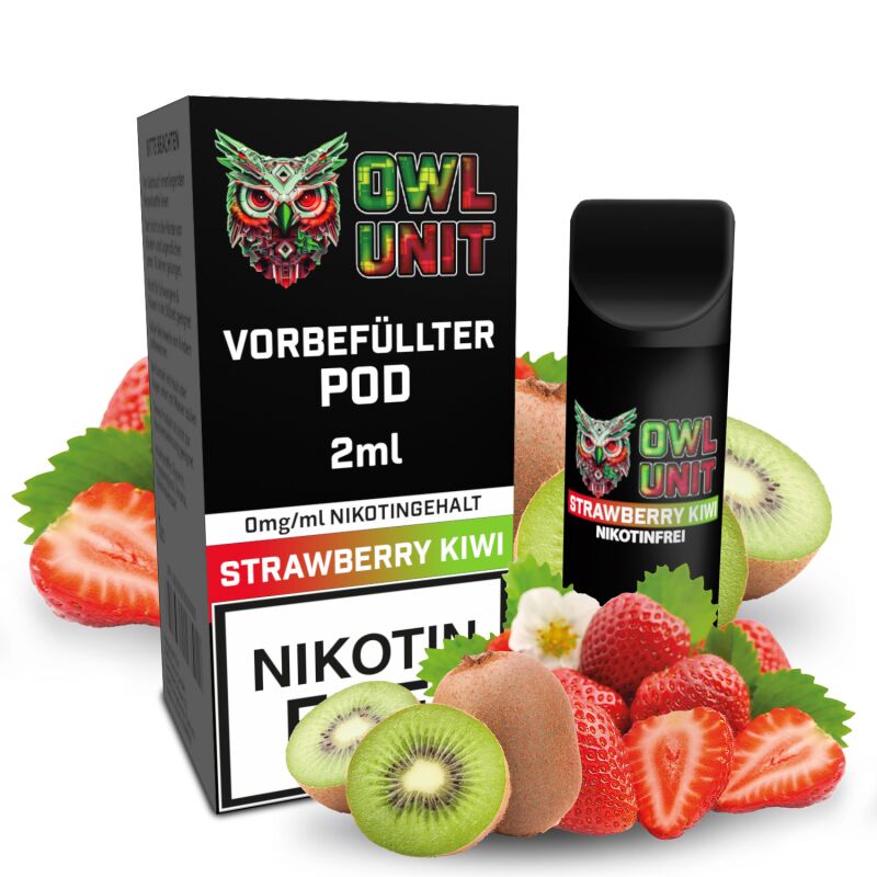 OWL Unit Tankeinheit Podsystem Strawberry Kiwi 2 ml 0 mg