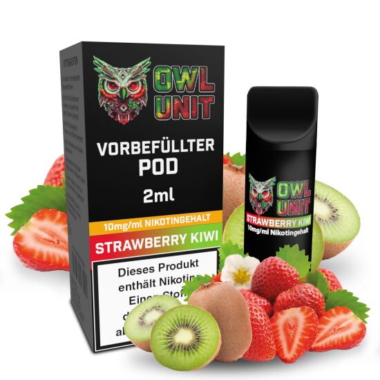 OWL Unit Tankeinheit Podsystem Strawberry Kiwi 2 ml 10 mg