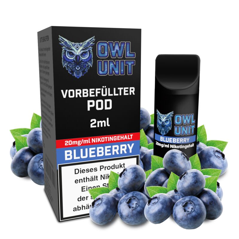 Blueberry Pod | Prefilled Pod 2 ml (OWL SALT Style) 20 mg