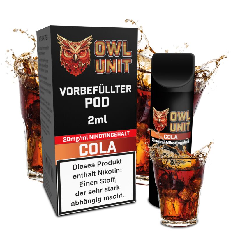 Cola Pod | Prefilled Pod 2 ml (OWL SALT Style) 20 mg