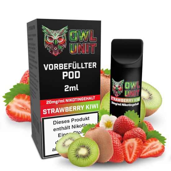 OWL Unit Tankeinheit Podsystem Strawberry Kiwi 2 ml 20 mg