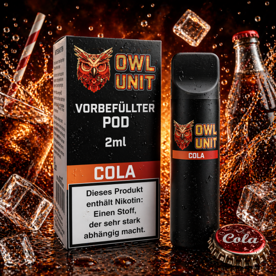Cola Prefilled Pod OWL Unit 600 Puffs