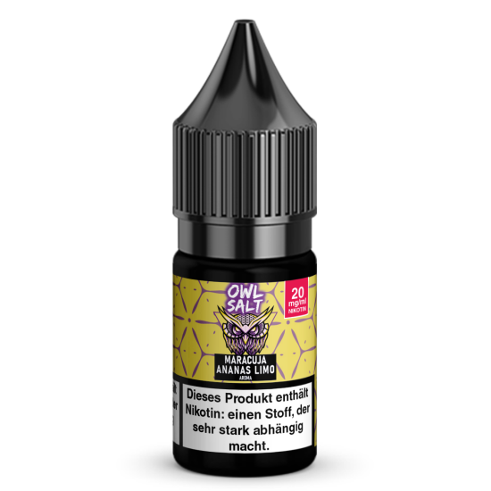 Maracuja Ananas Limo Liquid | OWL SALT Nikotinsalz 10 ml...