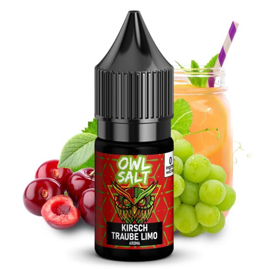 Liquid Kirsch Traube Limo Aroma - OWL SALT 10 ml