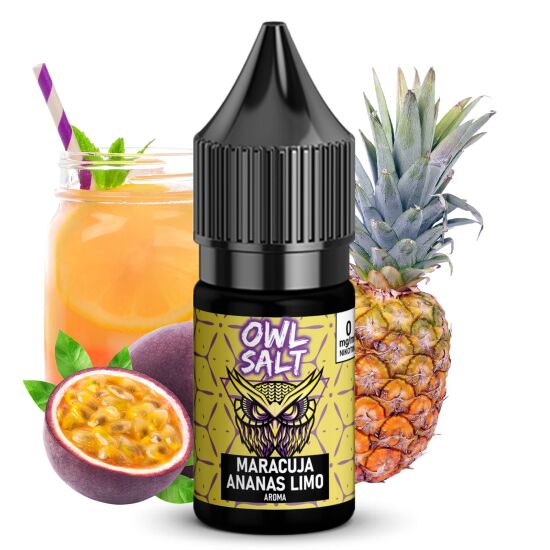 Liquid Maracuja Ananas Limo Aroma - OWL SALT 10 ml