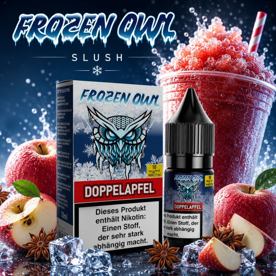 Liquid Doppelapfel Anis Aroma - Frozen OWL 10 ml