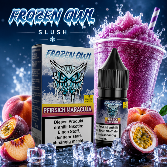 Liquid Pfirsich Maracuja Aroma - Frozen OWL 10 ml
