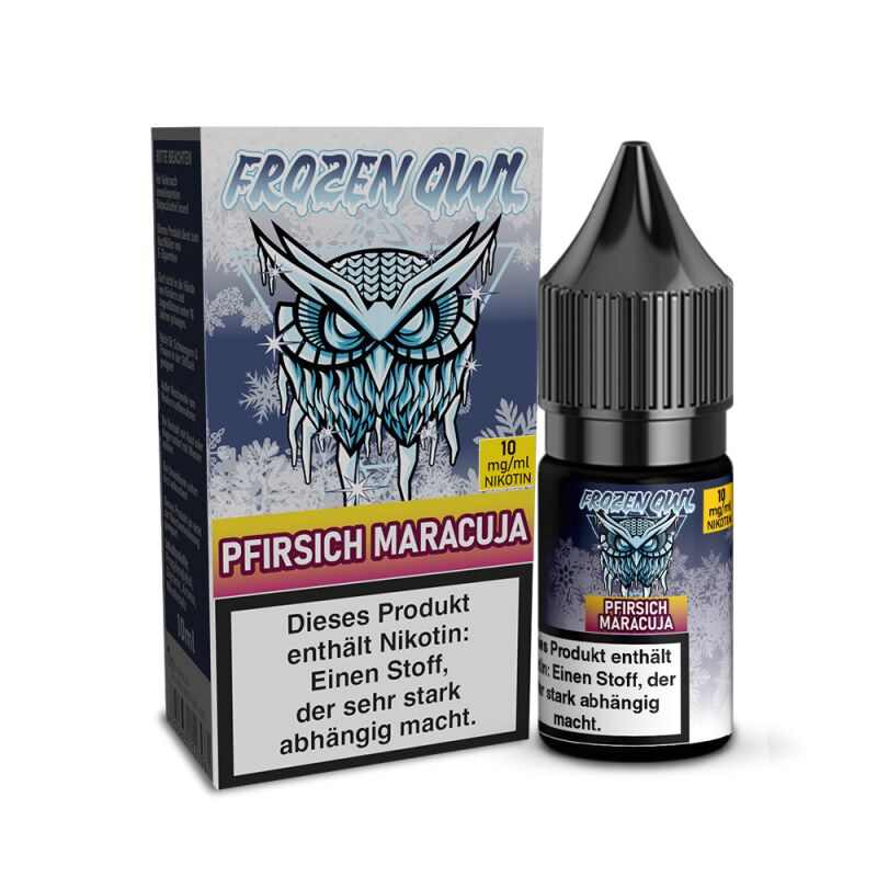 Liquid Pfirsich Maracuja Aroma - Frozen OWL 10 ml 10 mg