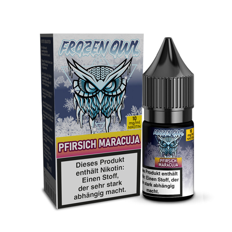 Pfirsich Maracuja Slush | Nikotinsalzliquid 10 ml (Frozen OWL) 10 mg