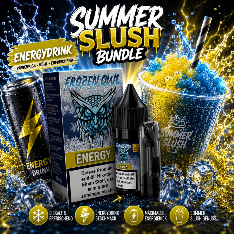 Slushy Summer Bundle: Energy Liquid 10 mg + 1 Refill Pod