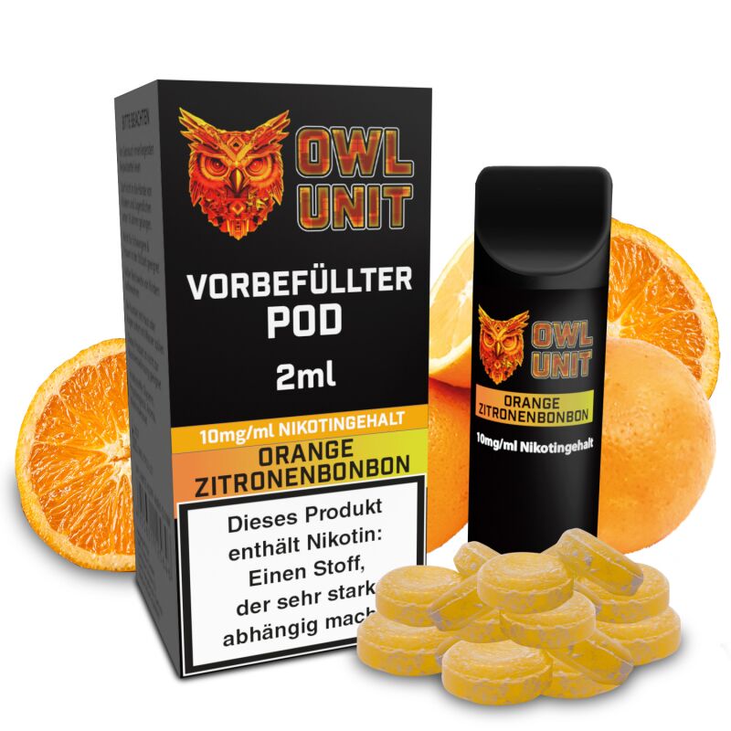 OWL Unit Tankeinheit Podsystem Orange Zitronenbonbon 2 ml 10 mg
