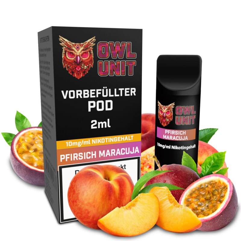 OWL Unit Tankeinheit Podsystem Pfirsich Maracuja 2 ml 10 mg