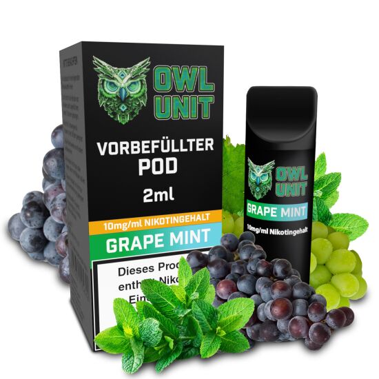 OWL Unit Tankeinheit Podsystem Grape Mint 2 ml 10 mg