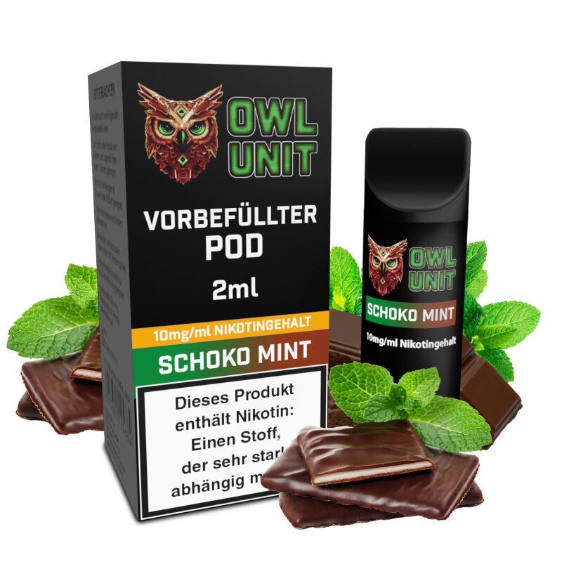 OWL Unit Tankeinheit Podsystem Schoko Minze 2 ml 10 mg