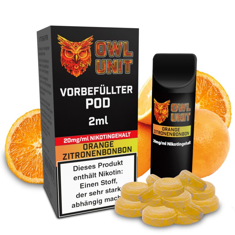 OWL Unit Tankeinheit Podsystem Orange Zitronenbonbon 2 ml 20 mg