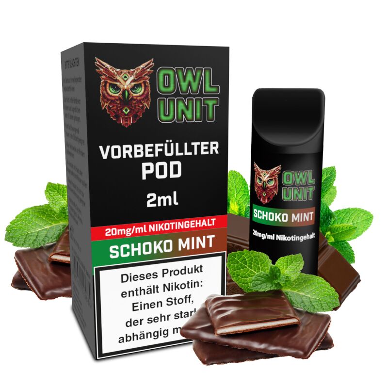 OWL Unit Tankeinheit Podsystem Schoko Minze 2 ml 20 mg