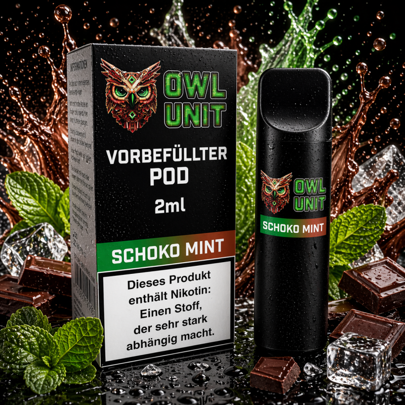 Schoko Minze Pod | Prefilled Pod 2 ml (Frozen OWL Style) 20 mg