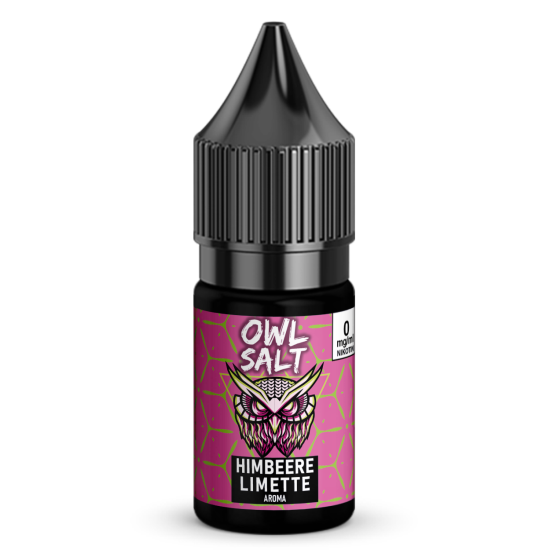 Liquid Himbeere Limette Aroma - OWL SALT 10 ml 0 mg