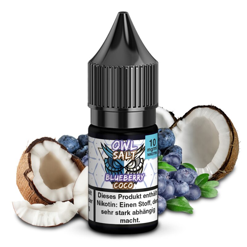 Blueberry Coco Liquid 10 mg E-Zigarette Nikotinsalzliquid 10 ml OWL SALT