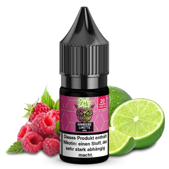 Himbeere Limette Liquid | OWL SALT Nikotinsalz 10 ml 20 mg