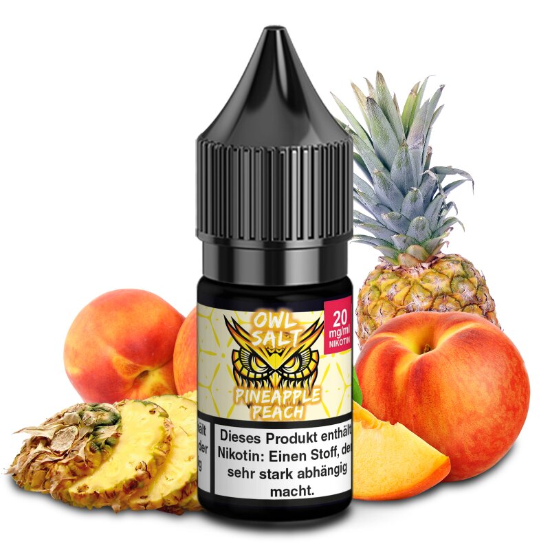Pineapple Peach Liquid 20 mg E-Zigarette Nikotinsalzliquid 10 ml OWL SALT