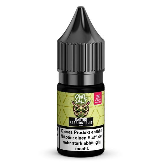 Kaktus Passionfruit Liquid | OWL SALT Nikotinsalz 10 ml...