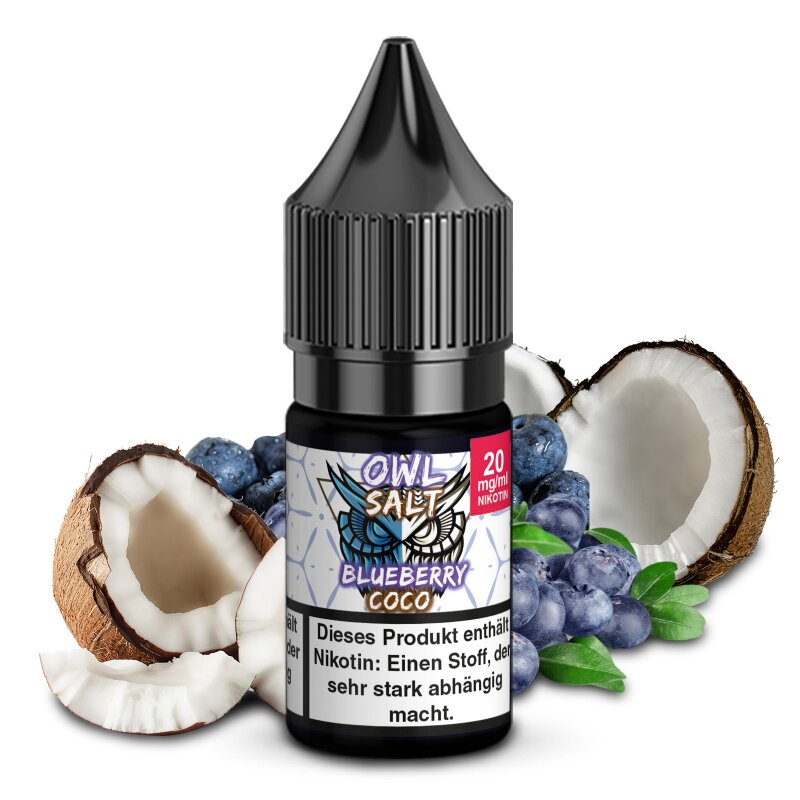 Blueberry Coco Liquid 20 mg E-Zigarette Nikotinsalzliquid 10 ml OWL SALT
