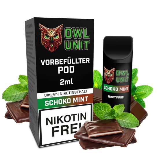 Schoko Minze Prefilled Pod OWL Unit 600 Puffs