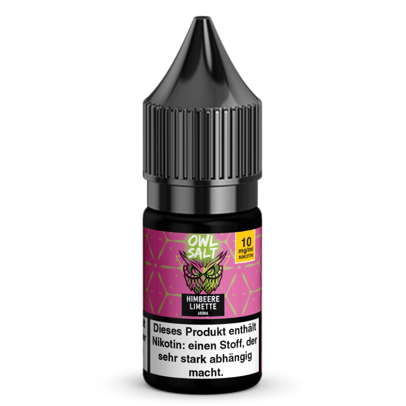 Liquid Himbeere Limette Aroma - OWL SALT 10 ml 10 mg