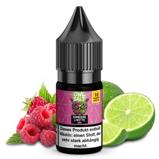 Himbeere Limette Liquid | OWL SALT Nikotinsalz 10 ml 10 mg