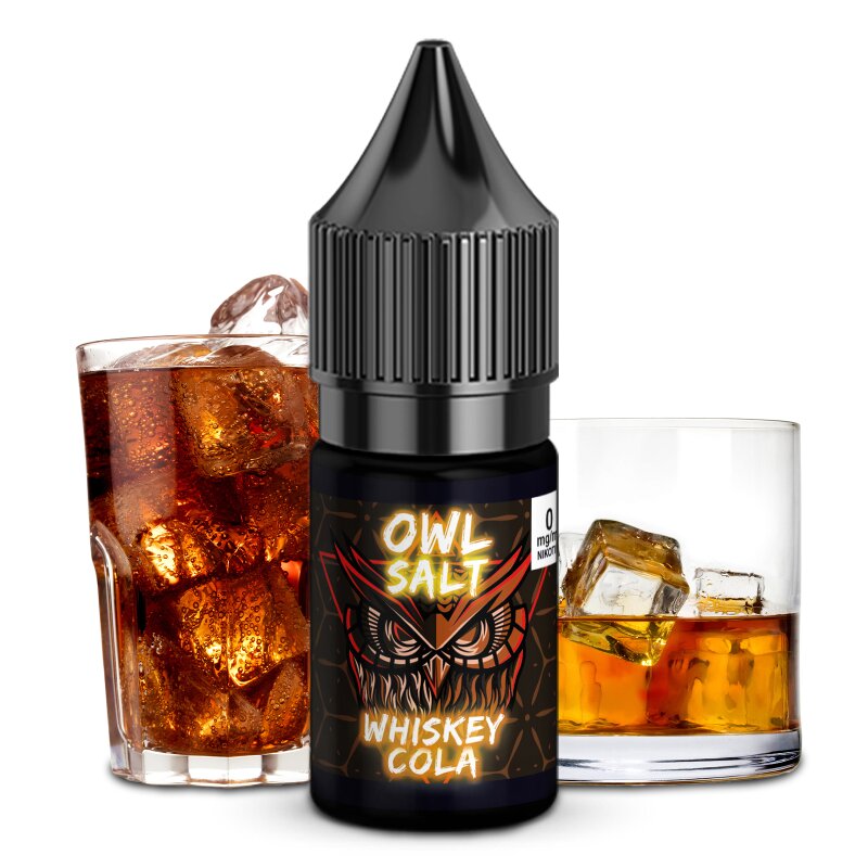 Whiskey Cola Liquid E-Zigarette Nikotinsalzliquid 10 ml OWL SALT