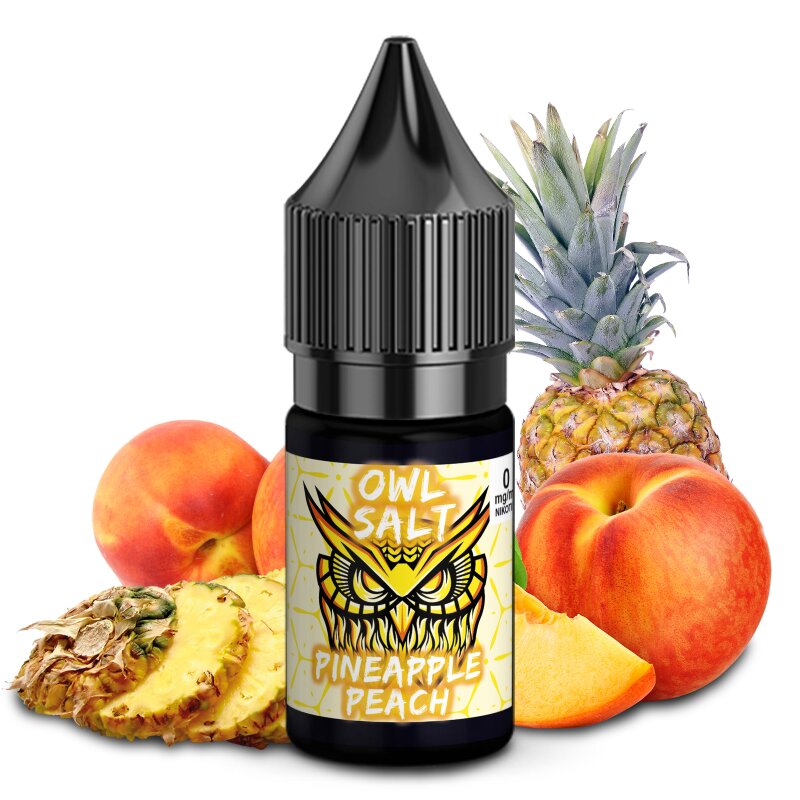 Pineapple Peach Liquid E-Zigarette Nikotinsalzliquid 10 ml OWL SALT