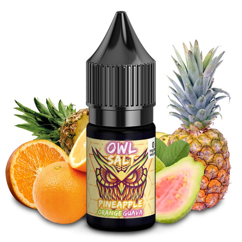 Pineapple Orange Guava Liquid E-Zigarette Nikotinsalzliquid 10 ml OWL SALT