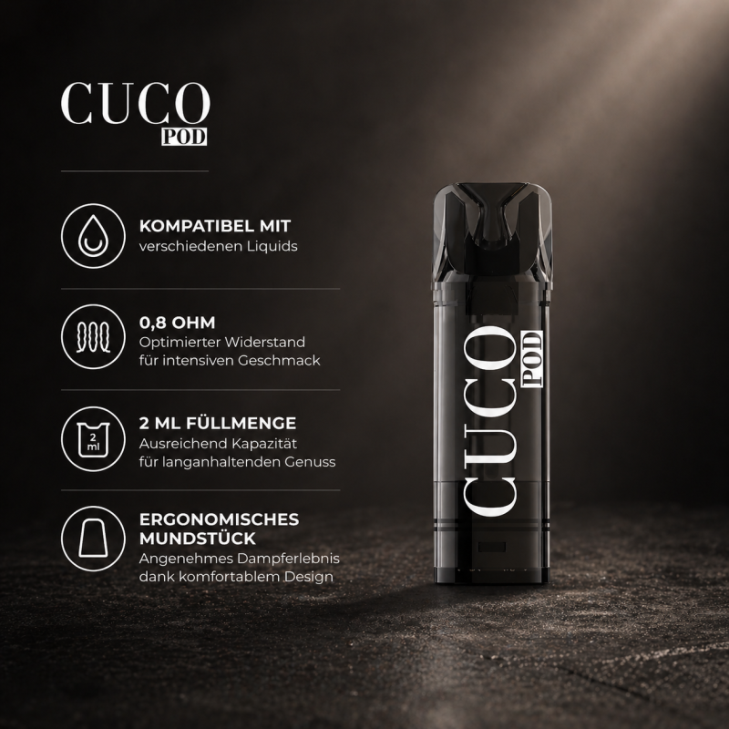 CUCO Pod Leerpod 2 ml Selbstbefüllbarer Pod Coil Tank