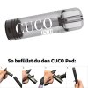 CUCO Pod Leerpod 2 ml Selbstbefüllbarer Pod für Batterieeinheiten